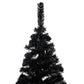 Kunstkerstboom Met Led's En Standaard 150 Cm Pvc Zwart