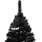 Kunstkerstboom Met Led's En Standaard 180 Cm Pvc Zwart
