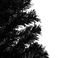 Kunstkerstboom Met Led's En Standaard 210 Cm Pvc Zwart