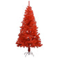 Kunstkerstboom Met Led's En Standaard 120 Cm Pvc Rood
