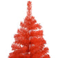 Kunstkerstboom Met Led's En Standaard 120 Cm Pvc Rood