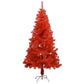 Kunstkerstboom Met Led's En Standaard 150 Cm Pvc Rood
