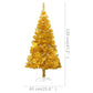 Kunstkerstboom Met Led's En Standaard 120 Cm Pet Goudkleurig