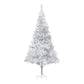 Kunstkerstboom Met Led's En Standaard 180 Cm Pet Zilverkleurig