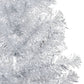 Kunstkerstboom Met Led's En Standaard 240 Cm Pet Zilverkleurig