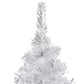 Kunstkerstboom Met Led's En Standaard 240 Cm Pet Zilverkleurig