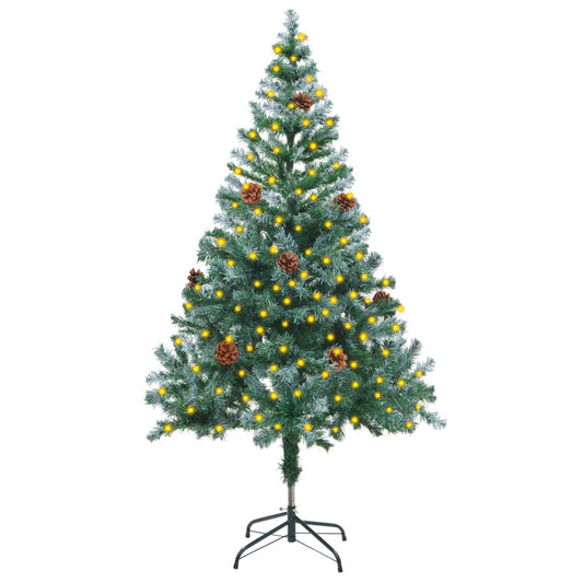 Kunstkerstboom Met Led's En Dennenappels 150 Cm