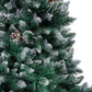 Kunstkerstboom Met Led's En Dennenappels En Witte Sneeuw 150 Cm