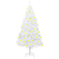 Kunstkerstboom Met Led's En Dikke Takken 150 Cm Wit