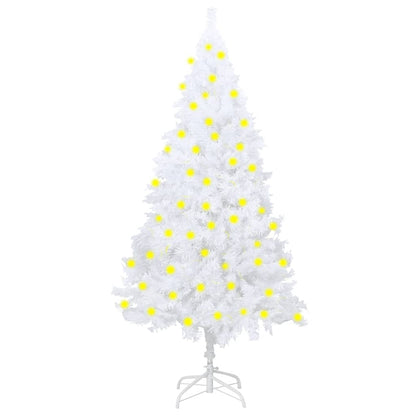 Kunstkerstboom Met Led's En Dikke Takken 180 Cm Wit