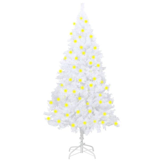 Kunstkerstboom Met Led's En Dikke Takken 180 Cm Wit