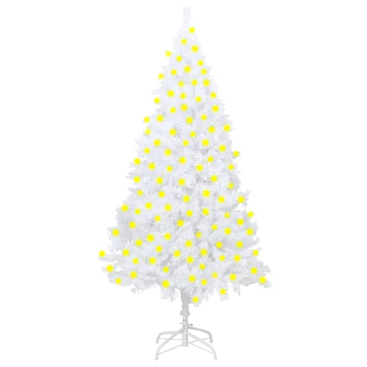 Kunstkerstboom Met Led's En Dikke Takken 210 Cm Wit