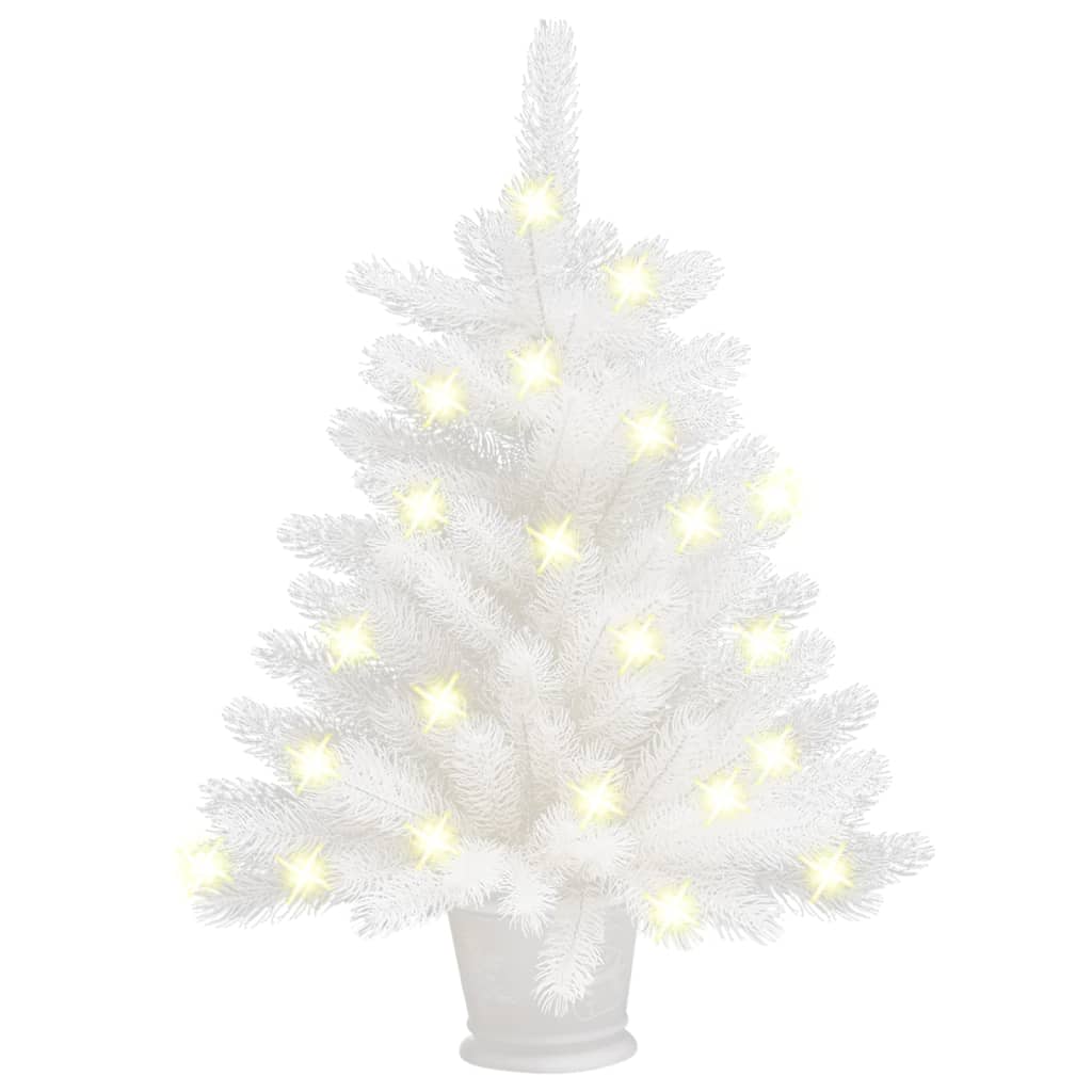 Kunstkerstboom Met Led's 65 Cm Wit
