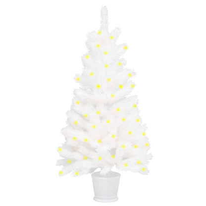 Kunstkerstboom Met Led's 90 Cm Wit