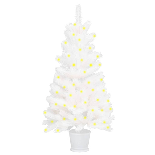 Kunstkerstboom Met Led's 90 Cm Wit