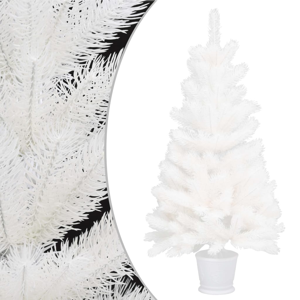 Kunstkerstboom Met Led's 90 Cm Wit