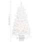 Kunstkerstboom Met Led's 90 Cm Wit
