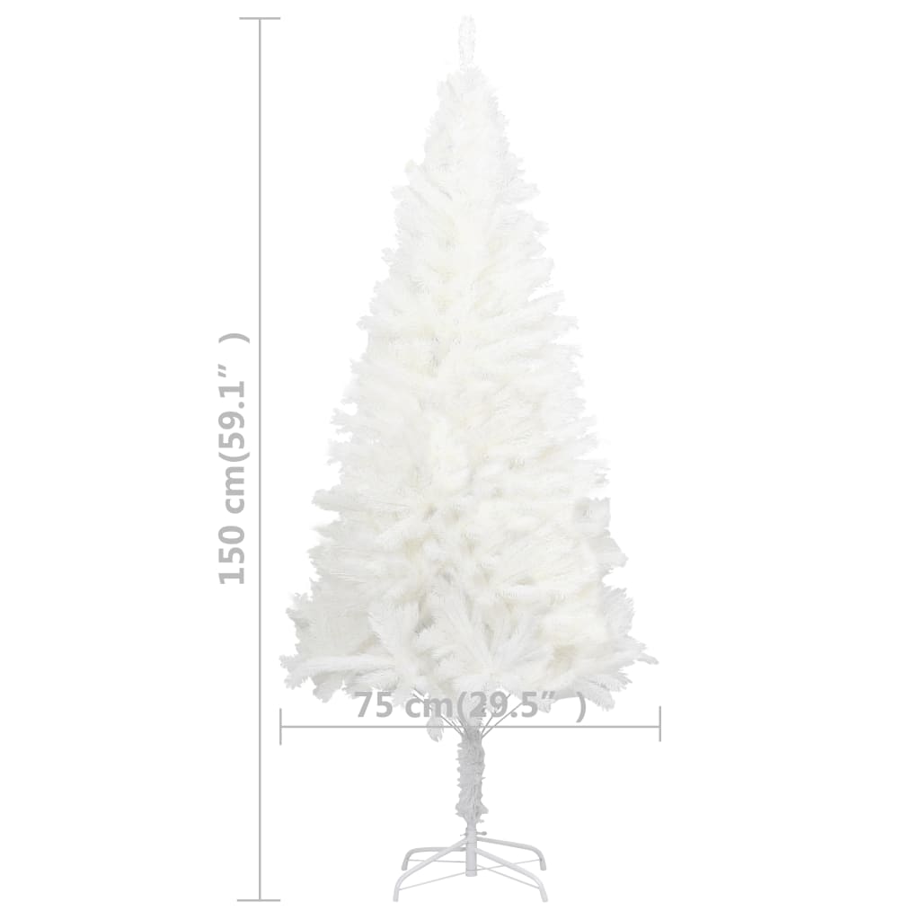 Kunstkerstboom Met Led's 150 Cm Wit