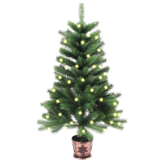 Kunstkerstboom Met Led's 90 Cm Groen