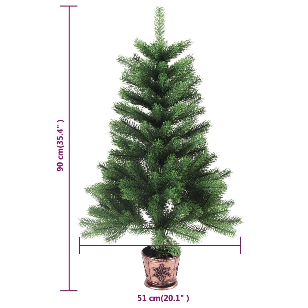 Kunstkerstboom Met Led's 90 Cm Groen
