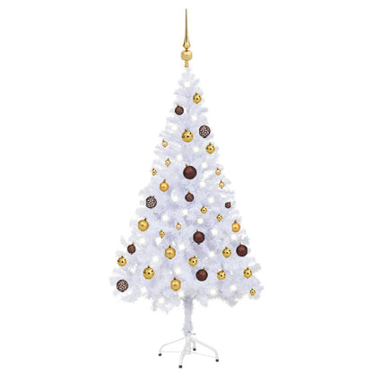 Kunstkerstboom Met Led's En Kerstballen 230 Takken 120 Cm