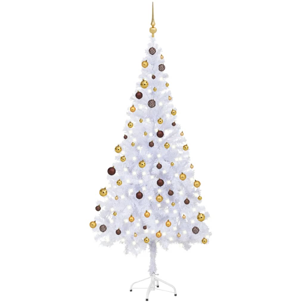 Kunstkerstboom Met Led's En Kerstballen 620 Takken 180 Cm