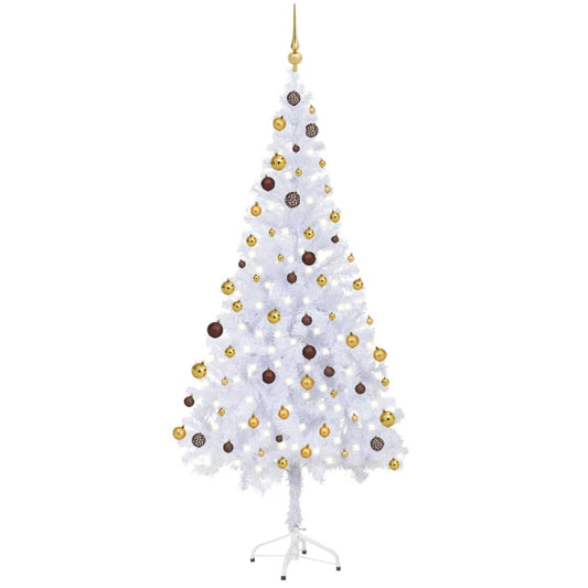 Kunstkerstboom Met Led's En Kerstballen 620 Takken 180 Cm
