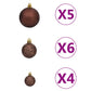 Kunstkerstboom Met Led's En Kerstballen 180 Cm Pvc Roze