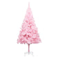 Kunstkerstboom Met Led's En Kerstballen 210 Cm Pvc Roze