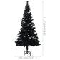Kunstkerstboom Met Led's En Kerstballen 120 Cm Pvc Zwart