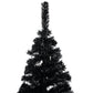 Kunstkerstboom Met Led's En Kerstballen 120 Cm Pvc Zwart