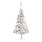 Kunstkerstboom Met Led's En Kerstballen 180 Cm Pet Zilverkleur