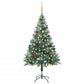 Kerstboom Met Led's En Kerstballen En Dennenappels Sneeuw 150Cm