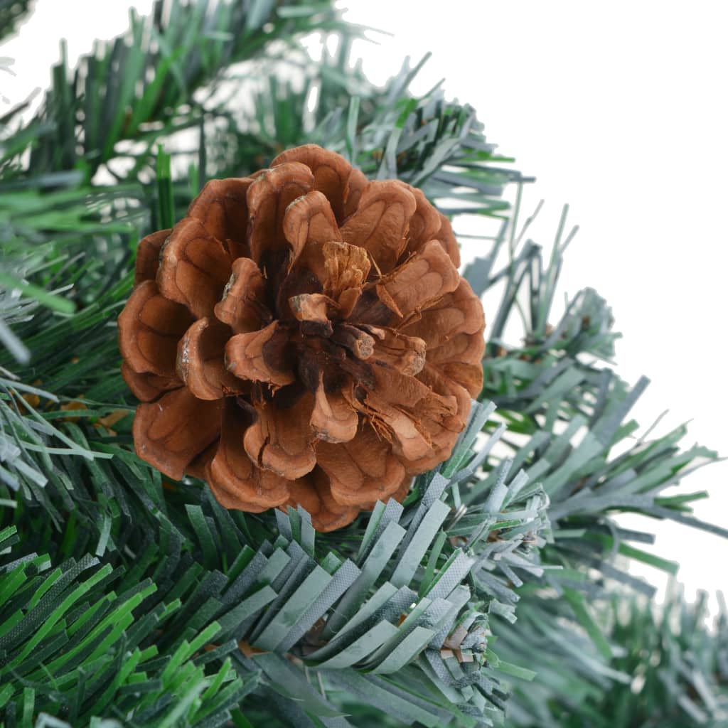 Kunstkerstboom Met Led's En Kerstballen En Dennenappels 180 Cm