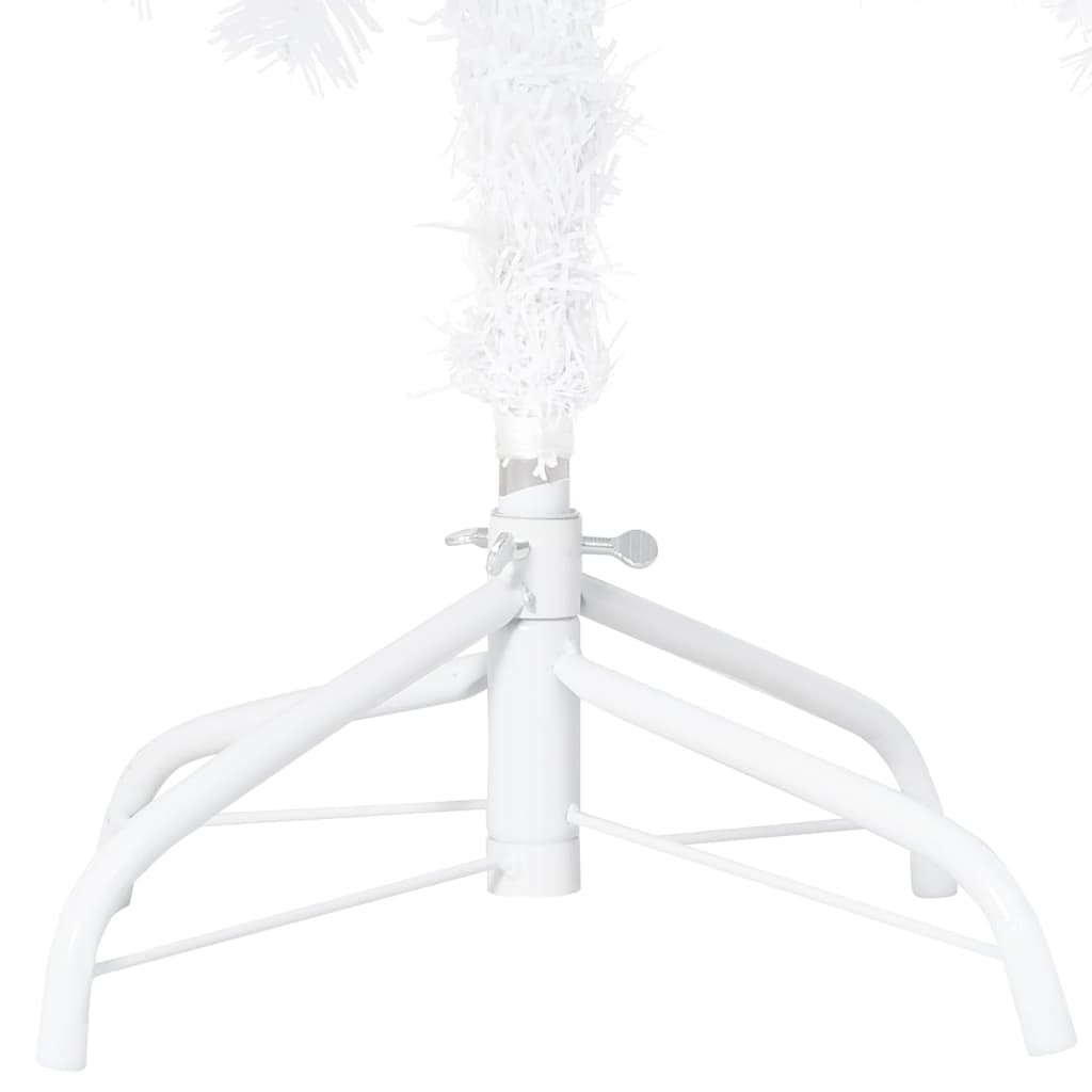 Kunstkerstboom Met Led's En Kerstballen 120 Cm Pvc Wit