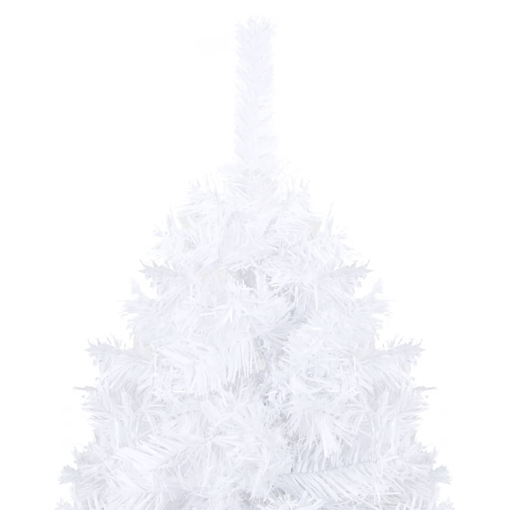 Kunstkerstboom Met Led's En Kerstballen 150 Cm Pvc Wit