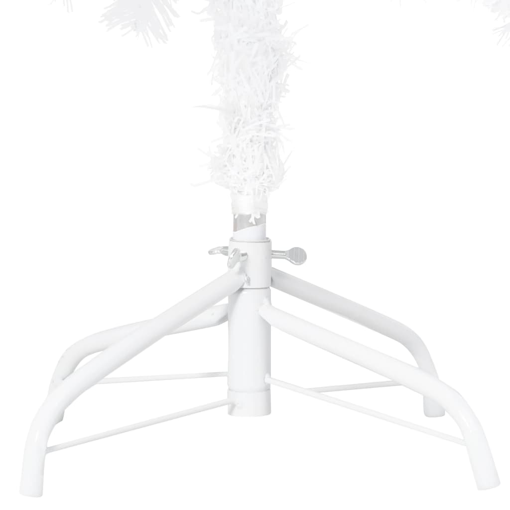 Kunstkerstboom Met Led's En Kerstballen 150 Cm Pvc Wit