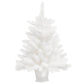 Kunstkerstboom Met Led's En Kerstballen 65 Cm Wit