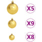 Kunstkerstboom Met Led's En Kerstballen 150 Cm Wit