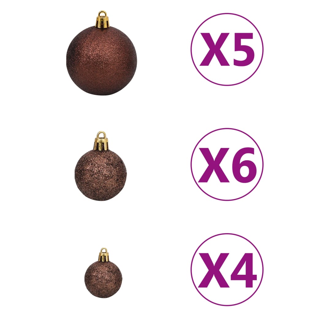 Kunstkerstboom Met Led's En Kerstballen 150 Cm Wit