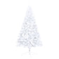 Kunstkerstboom Half Met Led's En Kerstballen 210 Cm Wit
