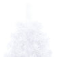 Kunstkerstboom Met Led's En Kerstballen Half 240 Cm Wit