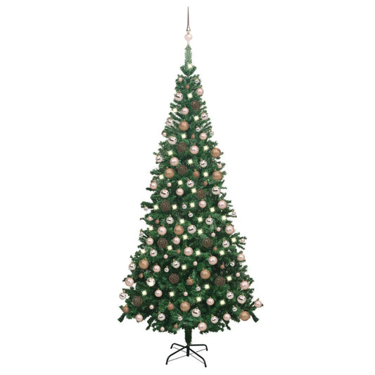 Kunstkerstboom Met Led's En Kerstballen L 240 Cm Groen