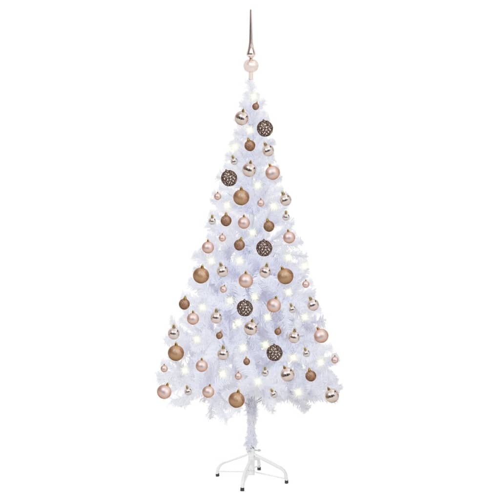 Kunstkerstboom Met Led's En Kerstballen 620 Takken 180 Cm
