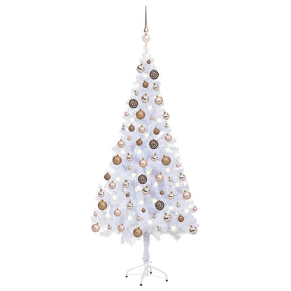 Kunstkerstboom Met Led's En Kerstballen 620 Takken 180 Cm