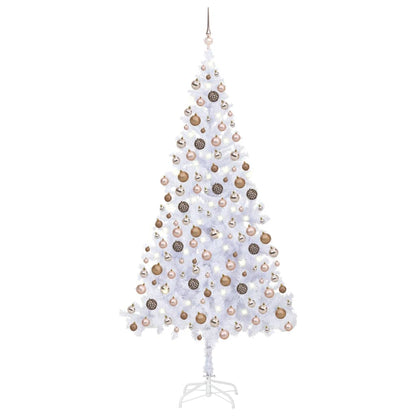Kunstkerstboom Met Led's En Kerstballen 910 Takken 210 Cm