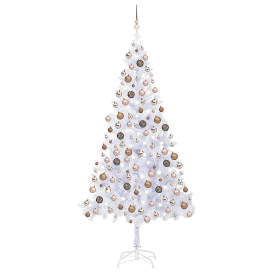 Kunstkerstboom Met Led's En Kerstballen 910 Takken 210 Cm
