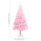 Kunstkerstboom Met Led's En Kerstballen 150 Cm Pvc Roze