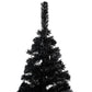 Kunstkerstboom Met Led's En Kerstballen 180 Cm Pvc Zwart