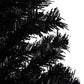 Kunstkerstboom Met Led's En Kerstballen 180 Cm Pvc Zwart